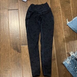 Alphalete Midnight Black Patterned Leggings